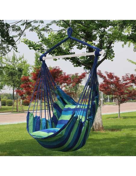 Silla Colgante Sorbus - Hamaca de Algodón con Cojines Silla Colgante Sorbus - Hamaca de Algodón con Cojines