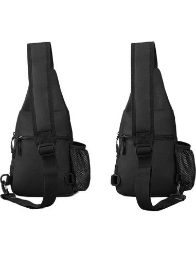 CamGo Bolsa Táctica de Pecho Negra 19x9x26 cm Impermeable