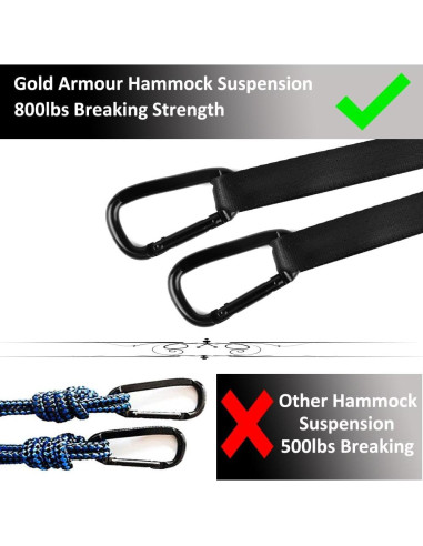 Hamaca Doble XL Gold Armour 3.81m x 2.01m Fucsia/Rosa