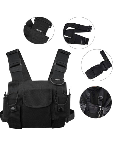 Chaleco Croogo Universal para Walkie Talkie Manos Libres Chaleco Croogo Universal para Walkie Talkie Manos Libres