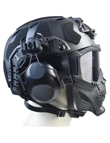 Casco Táctico Hdlsina HL-31-2 con Máscara y Auriculares