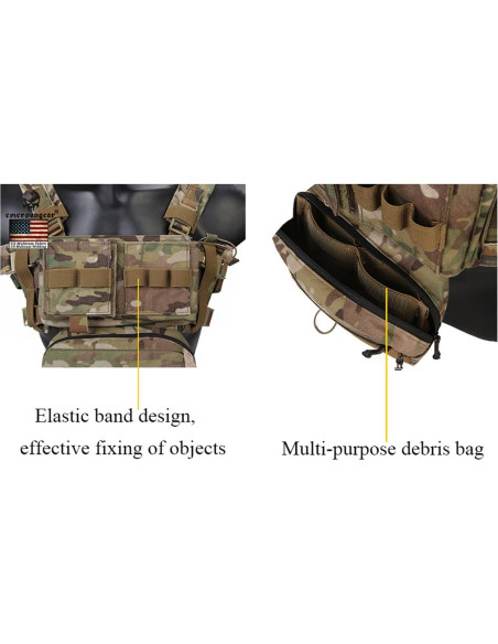 Chaleco Táctico EMERSONGEAR MK3 Modular Ajustable Chaleco Táctico EMERSONGEAR MK3 Modular Ajustable
