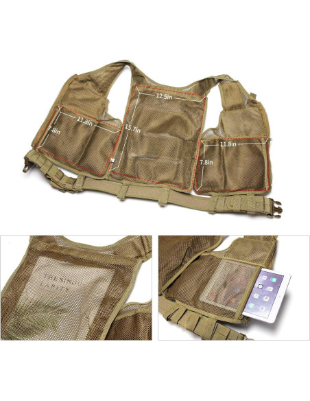 Chaleco Táctico GZ XINXING S-4XL Ajustable para Airsoft Chaleco Táctico GZ XINXING S-4XL Ajustable para Airsoft