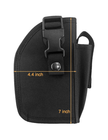 Funda Táctica Depring para Cinturón con Cargador Negro