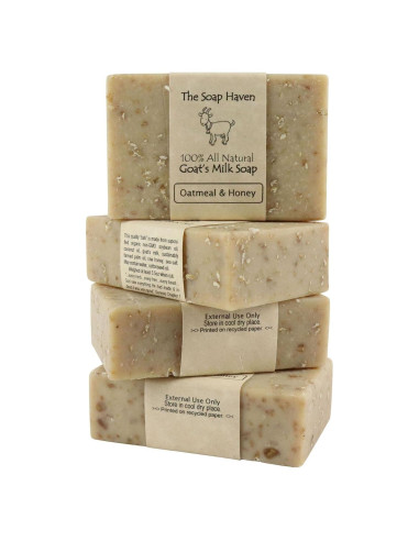 Jabón de Avena y Miel de Cabra The Soap Haven - 4 Barras