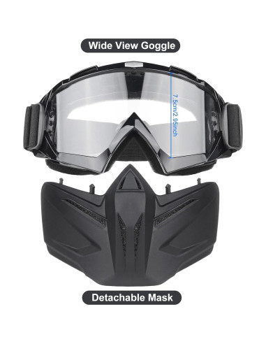 Casco y Máscara Airsoft VPZenar con Gafas Desmontables