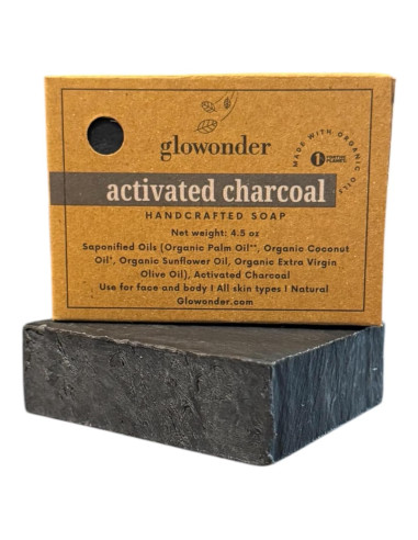 Jabón de Barra Orgánico Glowonder 127g Carbón Activado Natural