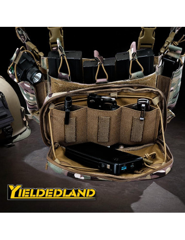 Chaleco Táctico YIELDEDLAND CES-CP-01 Camo 1000D 6 Bolsillos
