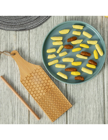 Combo Tabla de Gnocchi y Garganelli YORSEEK de Bambú Combo Tabla de Gnocchi y Garganelli YORSEEK de Bambú