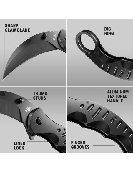 Cuchillo Karambit GOOD WORKER Plegable 7,37 cm Táctico Cuchillo Karambit GOOD WORKER Plegable 7,37 cm Táctico