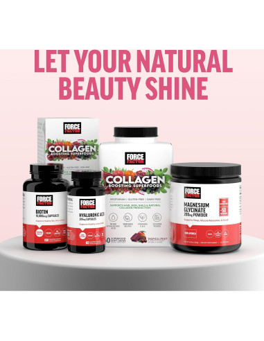 Gomas Blandas Force Factor Aumentador de Colágeno Vegano 60 Unidades