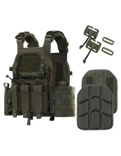 Chaleco Táctico Tuxapo Verde Ranger con Pouch Triple