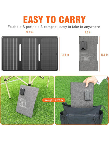 Generador Solar ENOFLO G200 150W con Panel 30W Plegable