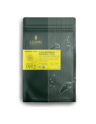 Té de Hierbas de Manzanilla Luxmi Estates 50 Bolsitas Orgánico