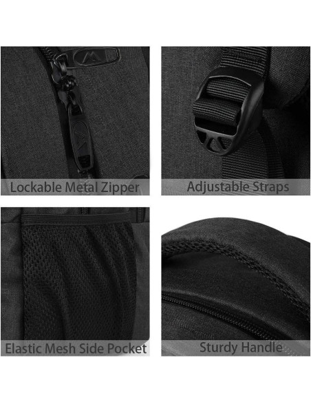 Mochila MATEIN para Laptop 15.6" USB Resistente al Agua Mochila MATEIN para Laptop 15.6" USB Resistente al Agua