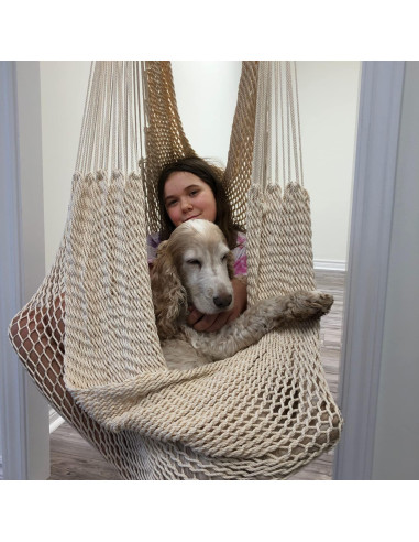 Silla Colgante DreamGYM - Columpio Terapéutico Beige