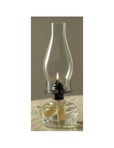 Lámpara de Aceite Lamplight Modelo 110, 30.5 cm, Vidrio Claro