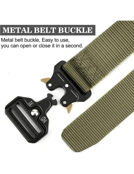 Cinturón Táctico Militar para Hombres con Hebilla Rápida Cinturón Táctico Militar para Hombres con Hebilla Rápida