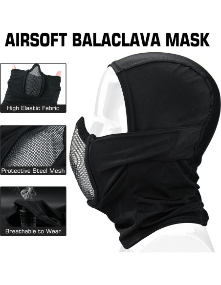 Casco Táctico Guayma PJ06-31 con Máscara y Accesorios Casco Táctico Guayma PJ06-31 con Máscara y Accesorios