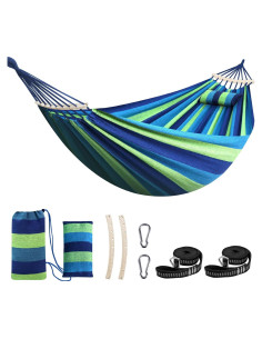 Hamaca Chihee Grande Algodón Soporta 299 kg con Barra