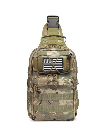 Mochila Cruzada Táctica Militar Negra 10L para Hombres Mochila Cruzada Táctica Militar Negra 10L para Hombres