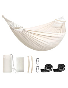 Hamaca Chihee Grande Algodón Suave 299kg Soporta 1 Persona