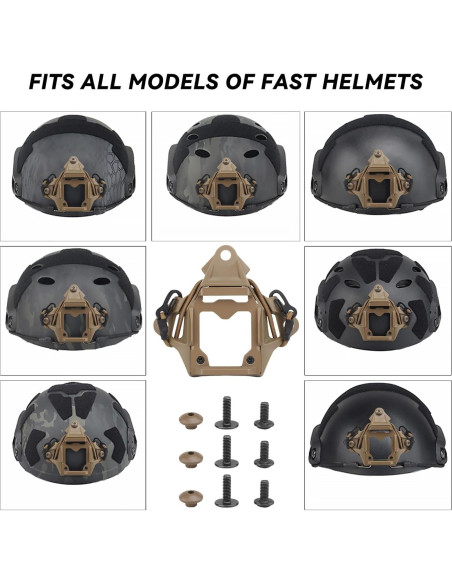 Soporte de Montaje NVG AOUTACC para Casco Táctico 45g Soporte de Montaje NVG AOUTACC para Casco Táctico 45g