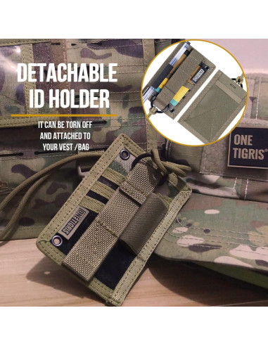 Soporte Táctico OneTigris para ID y Tarjetas - Camo