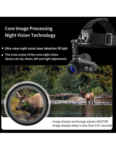 Gafas de Visión Nocturna GOYOJO 7X HD 350m Montadas en Cabeza