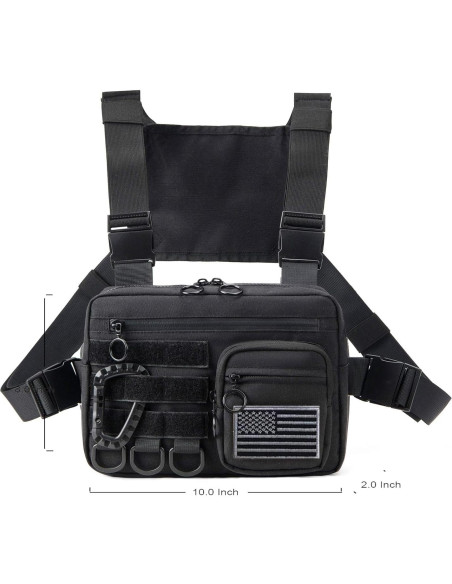 Bolsa de Pecho Táctica Muserise MU03 Resistente al Agua Bolsa de Pecho Táctica Muserise MU03 Resistente al Agua