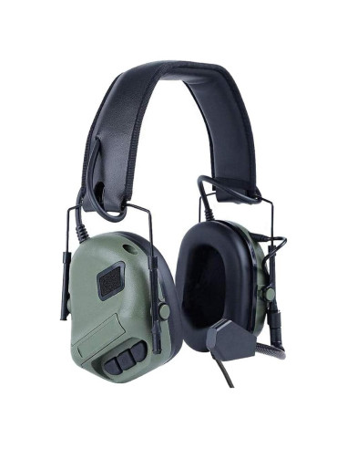Auricular Táctico ATAIRSOFT HD-08 Verde OD para Airsoft