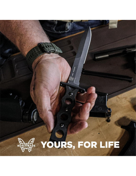Cuchillo de Entrenamiento Benchmade SOCP 185T G10 Negro Cuchillo de Entrenamiento Benchmade SOCP 185T G10 Negro