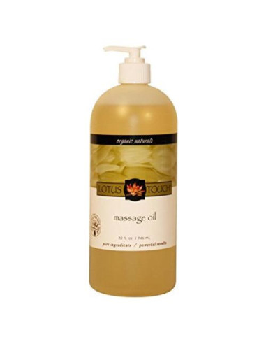 Aceite de Masaje Orgánico Lotus Touch 907g - Alta Deslizabilidad