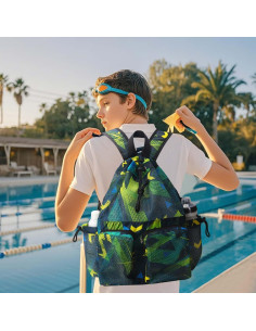 Mochila de Malla RHCPFOVR para Natación - 30x15x46cm 2