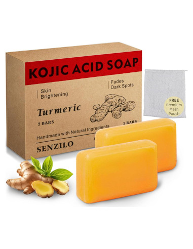 Jabón de Cúrcuma y Ácido Kójico Senzilo - 2 Barras 105g
