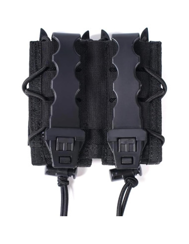 Funda Doble Cargador 9mm Hbskyan Nylon Táctica MOLLE
