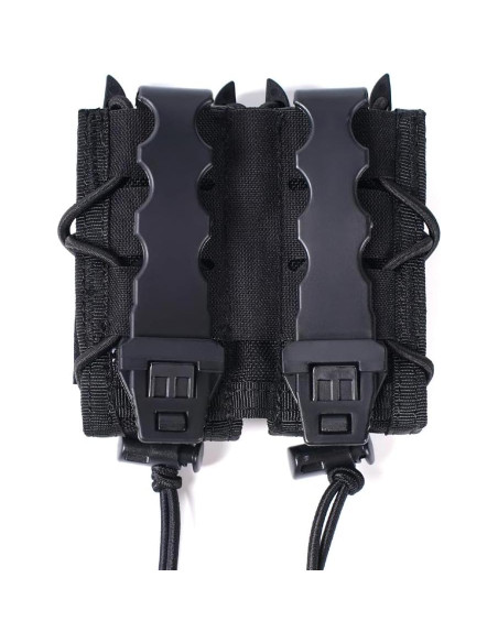 Funda Doble Cargador 9mm Hbskyan Nylon Táctica MOLLE Funda Doble Cargador 9mm Hbskyan Nylon Táctica MOLLE