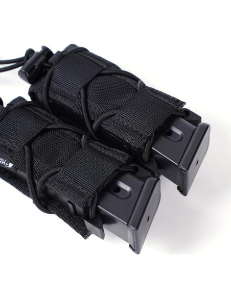 Funda Doble Cargador 9mm Hbskyan Nylon Táctica MOLLE Funda Doble Cargador 9mm Hbskyan Nylon Táctica MOLLE