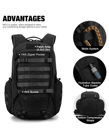 Mochila Táctica Mardingtop 35L para Camping y Senderismo