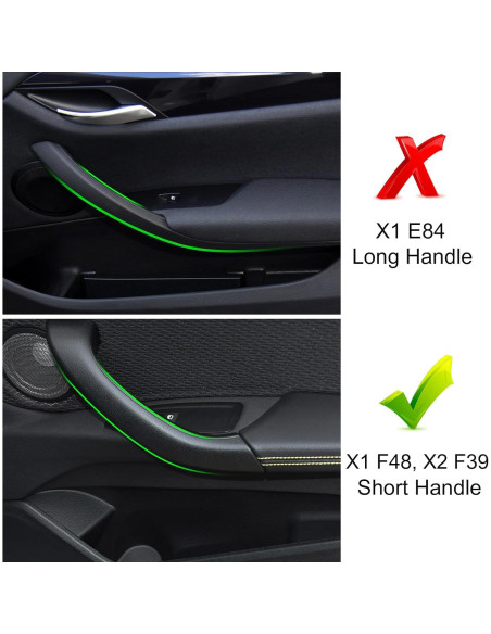 Cubierta de Manija de Puerta Jaronx para BMW X1/X2 4 Piezas Cubierta de Manija de Puerta Jaronx para BMW X1/X2 4 Piezas