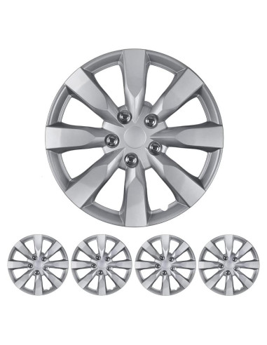 Tapacubos BDK 16" Premium ABS Ajuste Universal 4 Piezas