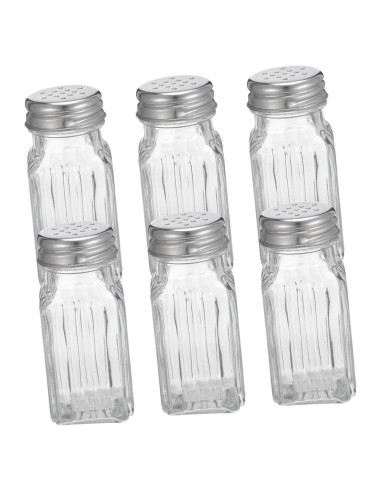 Tarro de Especias de Vidrio Wakauto 6 Piezas 9x3.5cm