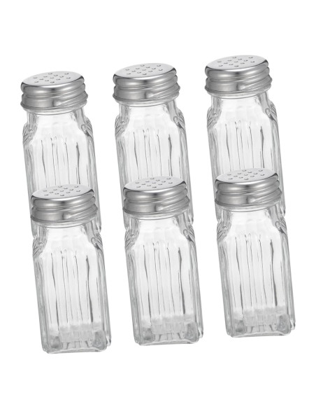 Tarro de Especias de Vidrio Wakauto 6 Piezas 9x3.5cm Tarro de Especias de Vidrio Wakauto 6 Piezas 9x3.5cm