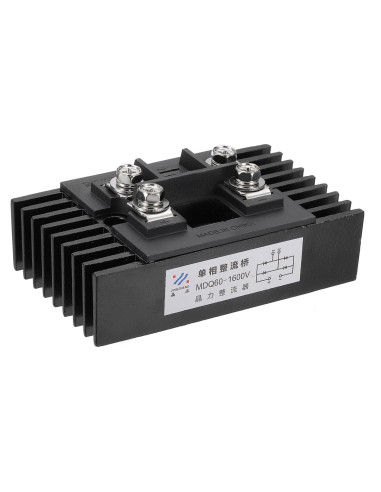Diodo Rectificador PATIKIL MDQ60A 60A 1600V con Radiador
