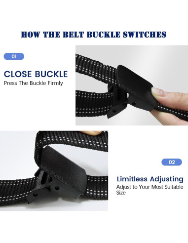 Cinturón Táctico Militar Nylon Ajustable 150 cm Negro