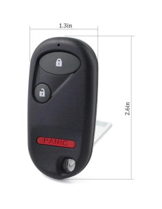 Llavero Reemplazo Honda Civic Pilot 2001-2007 2 Piezas 2