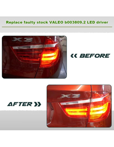 Placa LED Trasera GaofeiLTF para BMW X3 F25 2011-2015