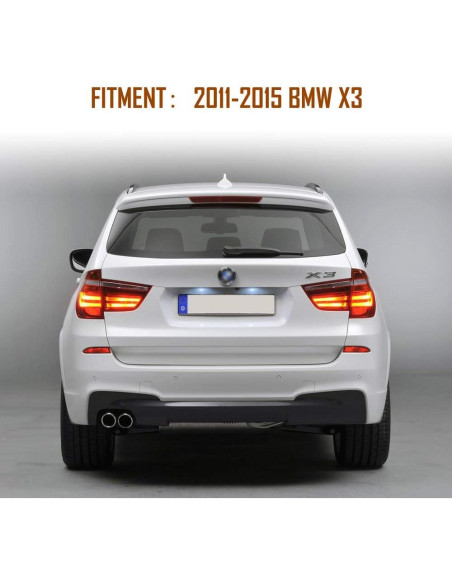 Placa LED Trasera GaofeiLTF para BMW X3 F25 2011-2015 Placa LED Trasera GaofeiLTF para BMW X3 F25 2011-2015