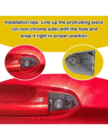 Tapa de Manija de Puerta Goholy para Ford Mustang 2015-2020 Tapa de Manija de Puerta Goholy para Ford Mustang 2015-2020