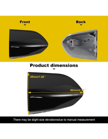 Tapa de Manija de Puerta Goholy para Ford Mustang 2015-2020 Tapa de Manija de Puerta Goholy para Ford Mustang 2015-2020